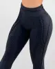 Calça Legging de Jacquard Empina Bumbum Coração Preta