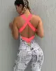 Macacão Fitness Elastic Pink com Empina Bumbum Good News