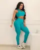 Conjunto Top OneFit e Legging Empina Bumbum Coração Brocado Verde Jade (1 top + 1 legging)