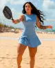 Vestido Fitness Brisa do Mar Azul Claro