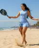 Vestido Fitness Brisa do Mar Azul Claro